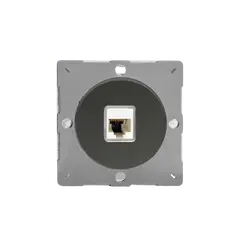 როზეტი Varilight PC RJ45 cat6 ირიდიუმი შავი — როზეტები და ჩამრთველები