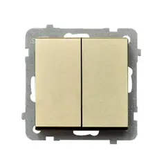 ჩამრთველი ჯვარედინი ჩარჩოს გარეშე OSPEL 2 ŁP-19R/m/39 SONATA — როზეტები და ჩამრთველები