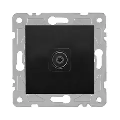 როზეტი TDM TV QUAD შავი — როზეტები და ჩამრთველები