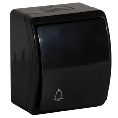 ზარი ORNO AQUATIC IP44 შავი — როზეტები და ჩამრთველები