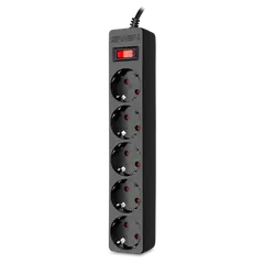 დამაგრძელებელი SVEN ქსელის დამცავი SF-05E 5.0m black SV-021573 — დამაგრძელებელი და გადამყვანები