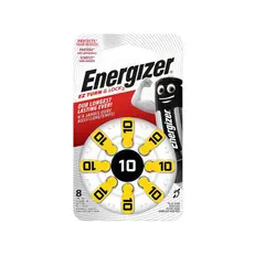 ელემენტი Energizer სმენის აპარატის HA10 8 ც Zinc Air — ელემენტები და ბატარეები