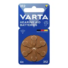 ყურის აპარატის ელემენტი VARTA 6 ც 312 PR41 — ელემენტები და ბატარეები
