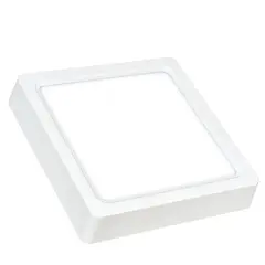 ლედ პანელი ACK თეთრი ოთხკუთხედი 24W 6500K IP20 ზედა მონტაჟისთვის — LED განათება