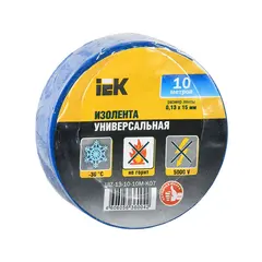 იზოლენტა IEK ლურჯი 10 მ — საიზოლაციო ლენტი
