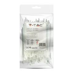 სადენის შესაკრავი V-TAC 2.5 100მმ თეთრი 11159 — სამაგრები და აქსესუარები