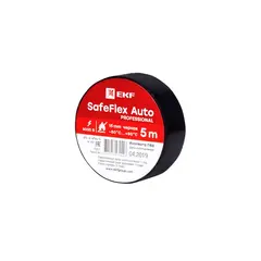 იზოლენტა EKF SAFEFLEX AUTO სერია 5მ 0.15x15 მმ შავი — საიზოლაციო ლენტი