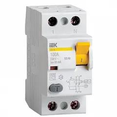 დიფერენციალური ავტოამომრთველი IEK 2P 63A 30mA — დიფერენციალური გამომრთველელი