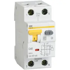 დიფერენციალური ავტოამომრთველი IEK C10 10A 30mA — დიფერენციალური გამომრთველელი