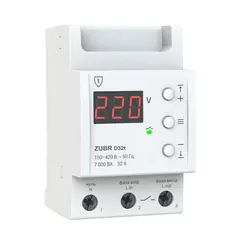 რელე ZUBR ერთფაზიანი ძაბვის 3 მოდულისთვის 32 A 7 000 VA D32t — რელე