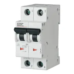 მოდულური ავტომატური ამომრთველი Mitsubishi Electric 2P C6 10kA 719736 — ავტომატური ამომრთველი
