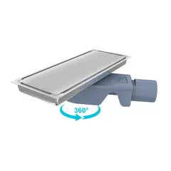 ტრაპი შხაპის Valtemo Uniqline Trendy Side VLD-555140 12x30 სმ — ტრაპი