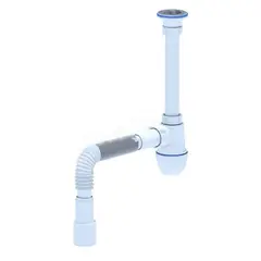 სიფონი დრეკადი მილით ANI PLAST 1/2" 40х40/50 C0115EU — სიფონი