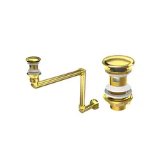 სიფონი დეკორატიული მილებით IZYAPI  22 0014 POP-UP Gold — სიფონი
