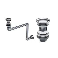 სიფონი დეკორატიული მილებით IZYAPI 22 0226 POP-UP Chrome — სიფონი