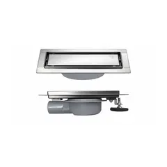 საშხაპე ტრაპი Golden Rose Gun Metal 30X7 სმ — ტრაპი
