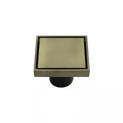 ტრაპი უჟანგავი ფოლადის BAIYI SFD-042 304 GOLD MATT 100x100 — ტრაპი