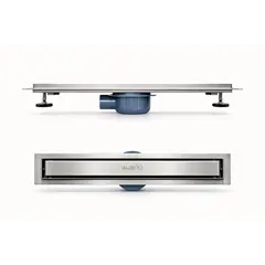 ორმხრივი საშხაპე ტრაპი McPoloo Brushed Nickel 30X7 სმ — ტრაპი
