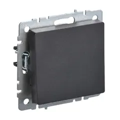 ჩამრთველი რევერსი IEK BRITE 1 10A VC10-1-6-BrB შავი — როზეტები და ჩამრთველები