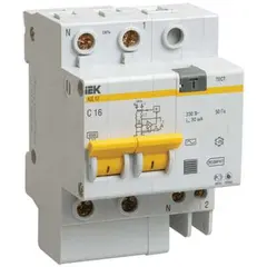დიფერენციალური ავტომატი IEK 2პ 16А 30ma AD12 — დიფერენციალური გამომრთველელი