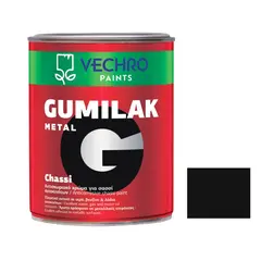 საღებავი ანტიკოროზიული Vechro Gumilak metal chassi შავი პრიალა 750 მლ — ანტიკოროზიული საღებავი