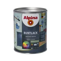 ფერადი ემალი Alpina Buntlack B3 SM გამჭვირვალე 0,75 ლ — ზეთის საღებავი