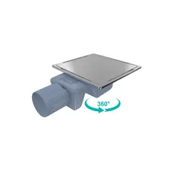 აბაზანის ტრაპი Valtemo Inox-s Trendy VFD-774315 10X10 სმ — ტრაპი