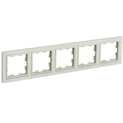 ჩარჩო IEK BR-M52-K10 BRITE 5 უნივერსალური ბეჟი — როზეტები და ჩამრთველები