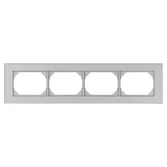 ჩარჩო Vilma 4 XP500 Metallic — როზეტები და ჩამრთველები