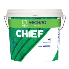 საღებავი წყალემულსიური ფასადისთვის Vechro Chief Acrylic 15 ლ — ექსტერიერის საღებავი