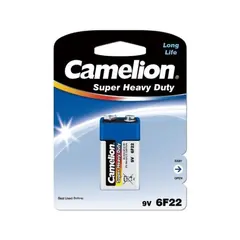 ელემენტი Camelion Super Heavy Duty 6LR61 9V მარილოვანი 1 ც — ელემენტები და ბატარეები