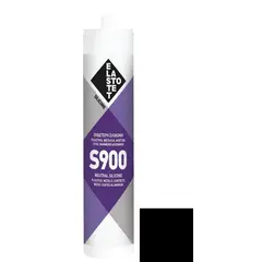 სილიკონი Elastotet S-900 შავი 280 მლ — სილიკონი და ჰერმეტკი