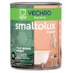 საღებავი ფილის Vechro Smaltolux Hydro Tile Reno White & Β/P 750 მლ — ინტერიერის საღებავი