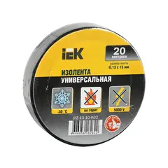 იზოლენტა IEK შავი 20 მ — საიზოლაციო ლენტი