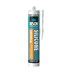 სილიკონი Bison Silicone Universal 280 მლ გამჭვირვალე — სილიკონი და ჰერმეტკი