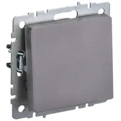 ჩამრთველი შუალედური IEK 1 10A VS10-1-3-BrS სტალი BRITE — როზეტები და ჩამრთველები