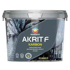 საღებავი ფასადის Eskaro Akrit F Karbon TR 2.7 ლ — ექსტერიერის საღებავი