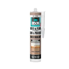 ჰერმეტიკი ხის Bison Wood Sealant 300 მლ მუხა — სილიკონი და ჰერმეტკი