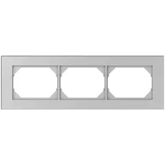 ჩარჩო Vilma 3 XP500 Metallic — როზეტები და ჩამრთველები