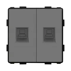 როზეტი ჩარჩოს გარეშე Socket Style 2 CAT6 RJ45 Internet ნაცრისფერი — როზეტები და ჩამრთველები