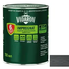 გასაჟღენთი ხის Vidaron Impregnat 700 მლ V16 ნაცრისფერი ანტრაციტი — ხის საფარი