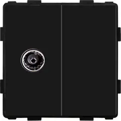 როზეტი ჩარჩოს გარეშე Socket Style TV შავი — როზეტები და ჩამრთველები