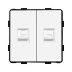 როზეტი ჩარჩოს გარეშე Socket Style 2 CAT6 RJ45 Internet თეთრი — როზეტები და ჩამრთველები