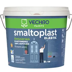წყალემულსია საიზოლაციო Vechro SMALTOPLAST ELASTIC ECO BASE P 10 ლ — ინტერიერის საღებავი