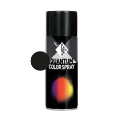 სპრეი საღებავი პრიალა Elastotet Quantum Color Spray Ral 9005 400ml შავი — სპრეი საღებავი