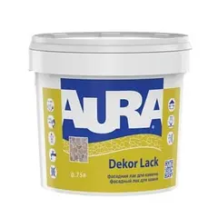 ლაქი წყლის საფუძველზე ფასადებისთვის Eskaro Aura Dekor Lack 0.75 ლ — ლაქი