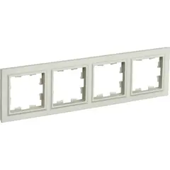 ჩარჩო IEK BR-M42-K10 BRITE 4 უნივერსალური ბეჟი — როზეტები და ჩამრთველები