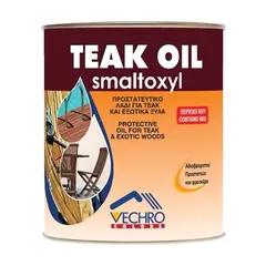 ზეთი ხის ზედაპირისთვის Vechro Smaltoxyl Teak Oil 2.5 ლ — ხის საფარი