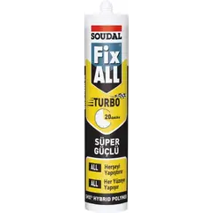 წებო ჰერმეტიკი Soudal Fix All Turbo 290 მლ — წებო