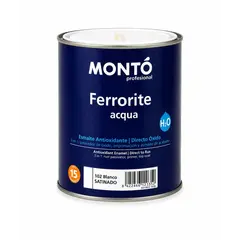 საღებავი ანტიკოროზიული MONTO FERRORITE ACQUA SATINADO 750 ML 501902 — ანტიკოროზიული საღებავი